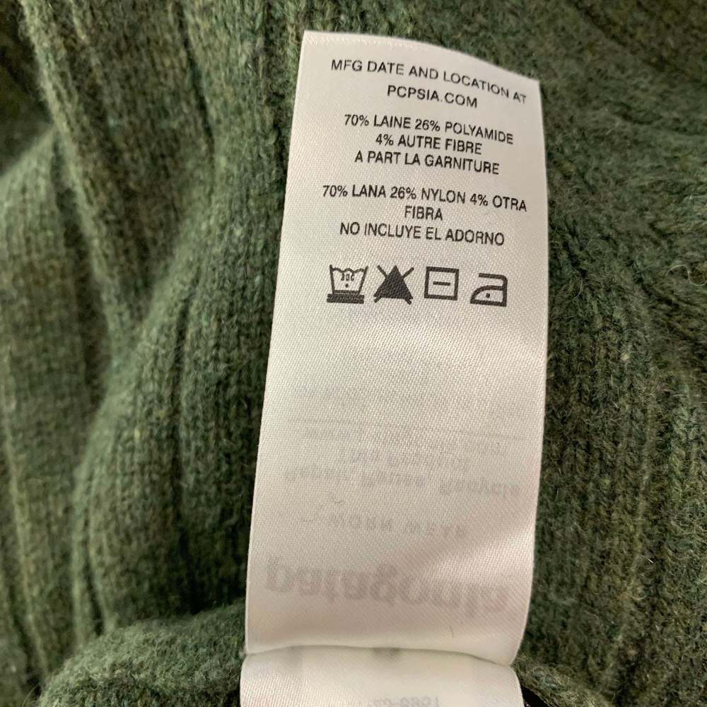 PATAGONIA Green Ribbed Wool Blend Pullover - Picture 9 of 9